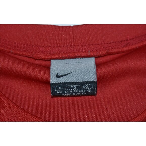 Nike Dri-Fit Men's T-Shirt XL Basketball Red Mesh Athletic Sportswear Vintage - Picture 7 of 12